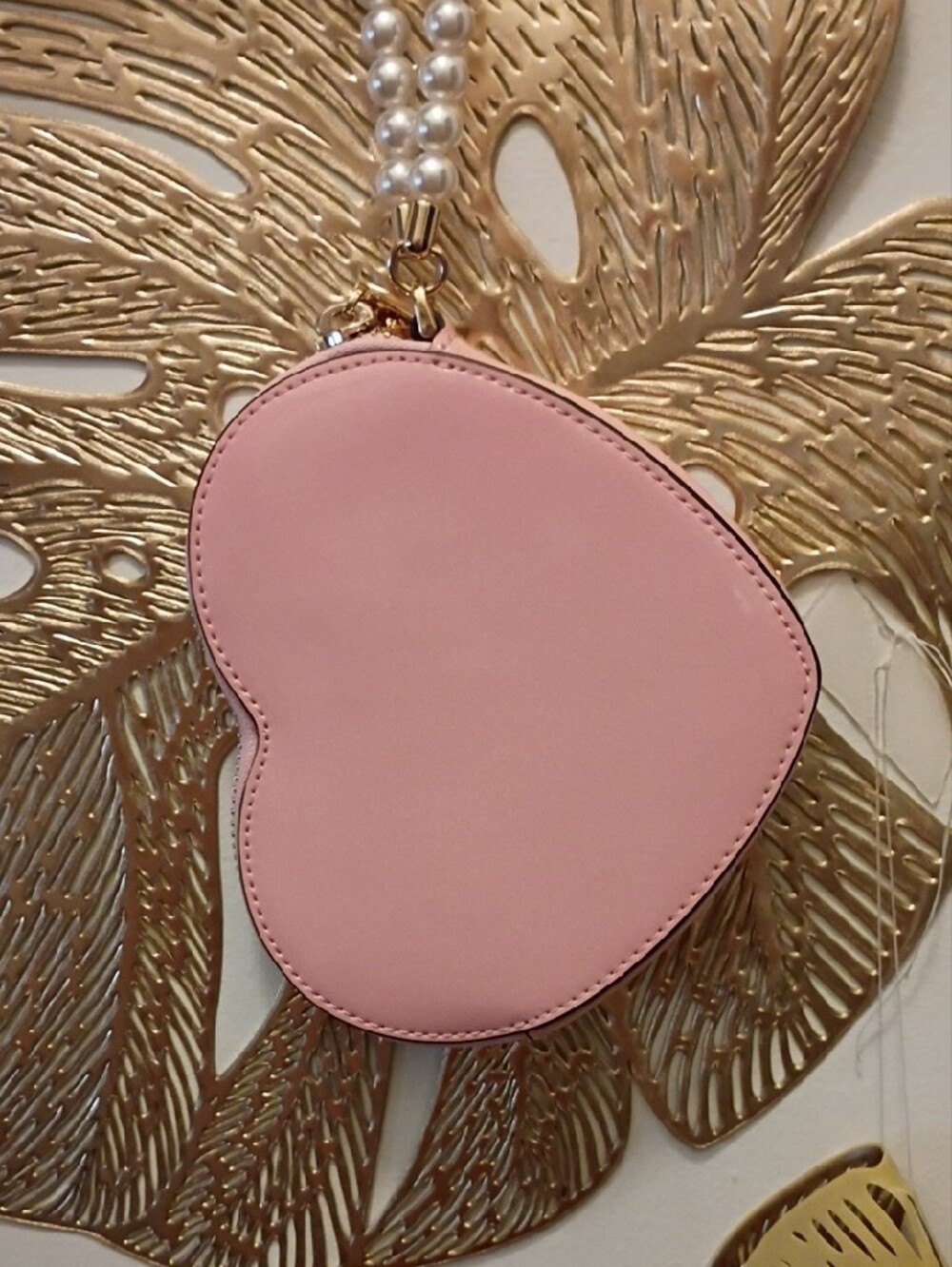 kate spade Pink Heart Wristlet with Pearl Strap - Picture 4 of 11